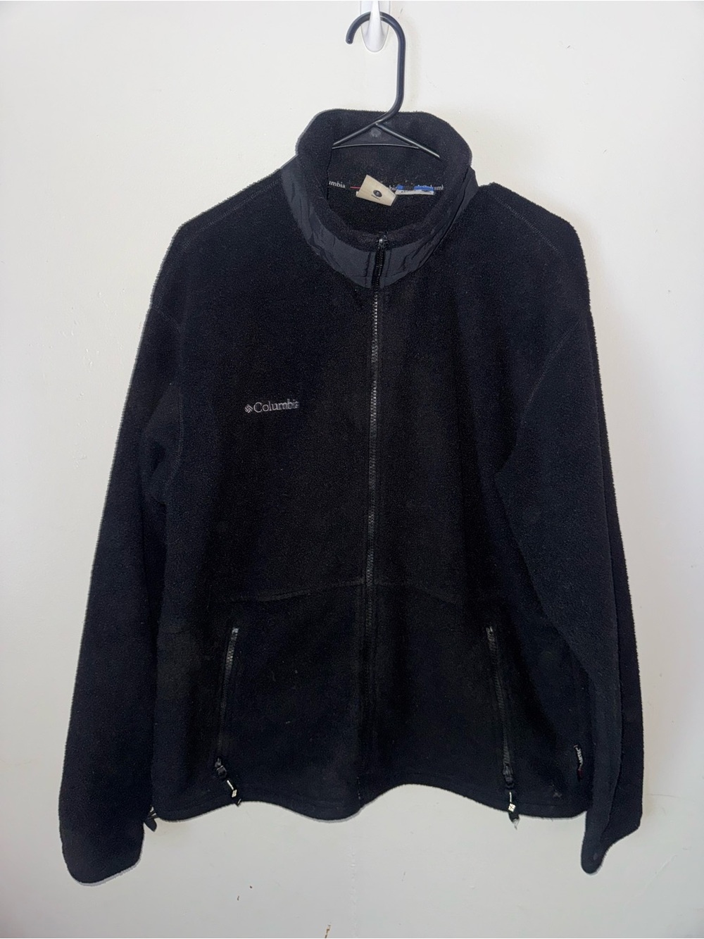 Columbia Men's Black Full-Zip Fleece Jacket Size Large
